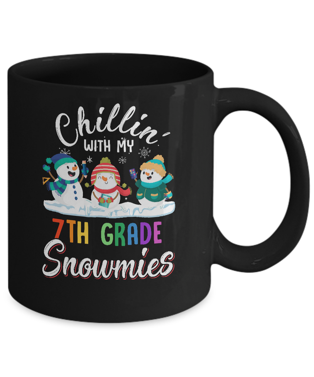 Chillin' With 7th Grade Snowmies Christmas Teacher Gifts Mug Coffee Mug | Teecentury.com