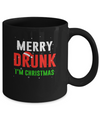Merry Drunk I'm Christmas Wine Lover Funny Drinking Mug Coffee Mug | Teecentury.com
