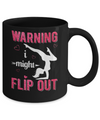 Warning I Might Flip Out Gymnast Mug Coffee Mug | Teecentury.com