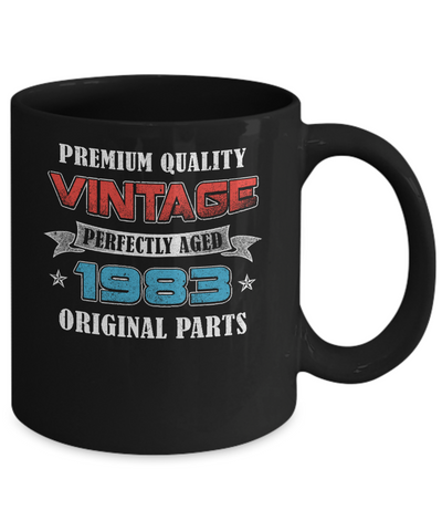 Vintage Premium Prefectly Aged 1983 39th Birthday Gift Mug Coffee Mug | Teecentury.com