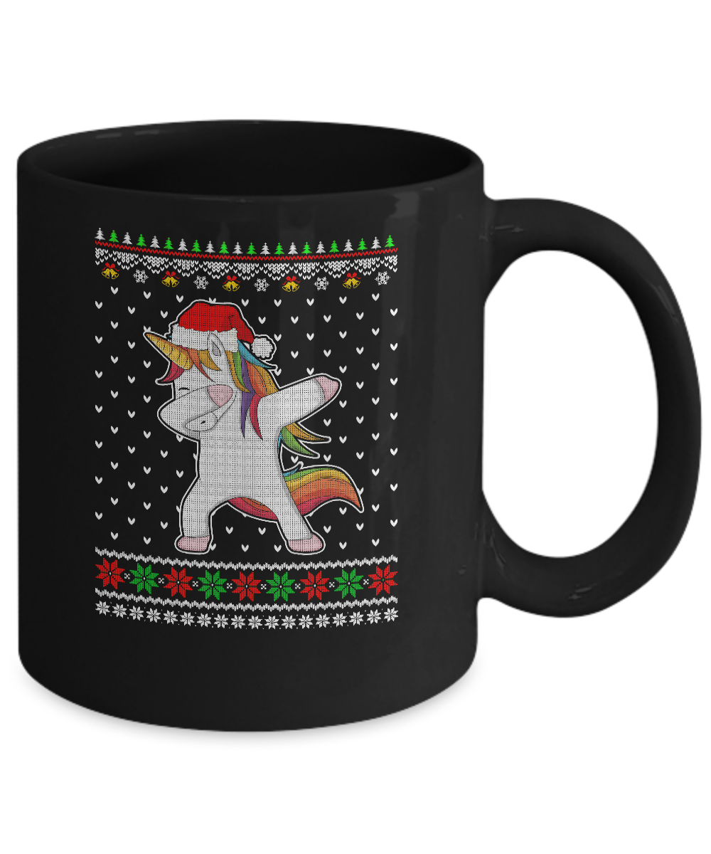 Dabbing Tangled Lights Ugly Christmas Sweater Girls Mug Coffee Mug | Teecentury.com