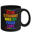 LGBT Pride Being Straight Was My Phase Mug Coffee Mug | Teecentury.com