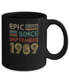 Epic Since September 1989 33th Birthday Gift 33 Yrs Old Mug Coffee Mug | Teecentury.com