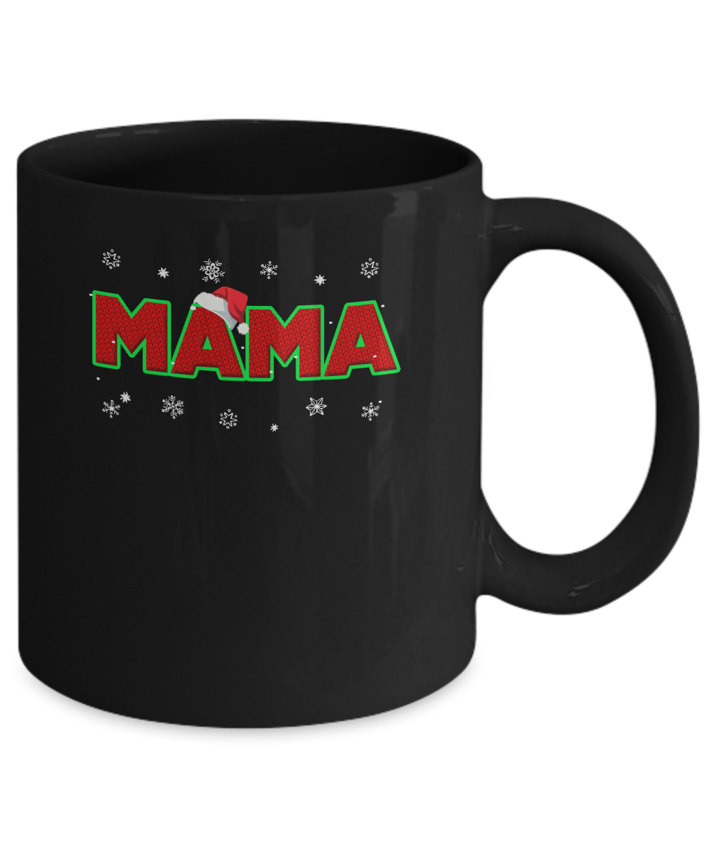 Mama Christmas Santa Ugly Sweater Gift Mug Coffee Mug | Teecentury.com