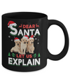 Dear Santa Funny Yellow Labrador Puppies Christmas Gift Mug Coffee Mug | Teecentury.com