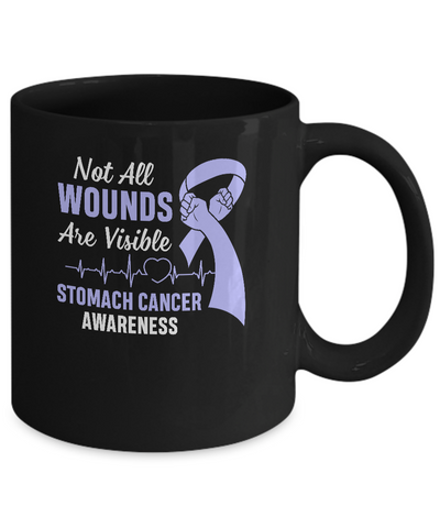Stomach Cancer Awareness Not All Wounds Are Visible Mug Coffee Mug | Teecentury.com