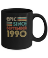 Epic Since September 1990 Vintage 32th Birthday Gifts Mug Coffee Mug | Teecentury.com