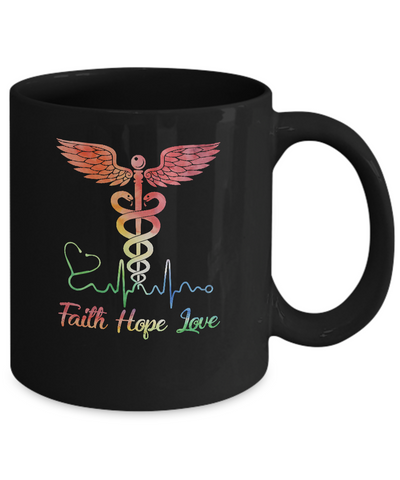 Faith Hope Love Nurse Medical Assistant Quarantine Mug Coffee Mug | Teecentury.com
