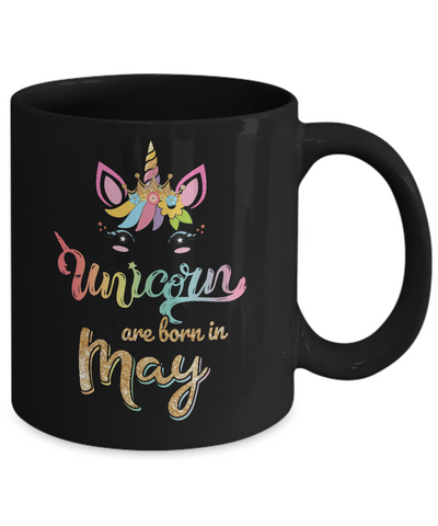 Cute Unicorns Are Born In May Birthday Gift Mug Coffee Mug | Teecentury.com