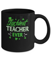 Luckiest Teacher Ever St Patrick's Day Clover Shamrock Gift Mug Coffee Mug | Teecentury.com