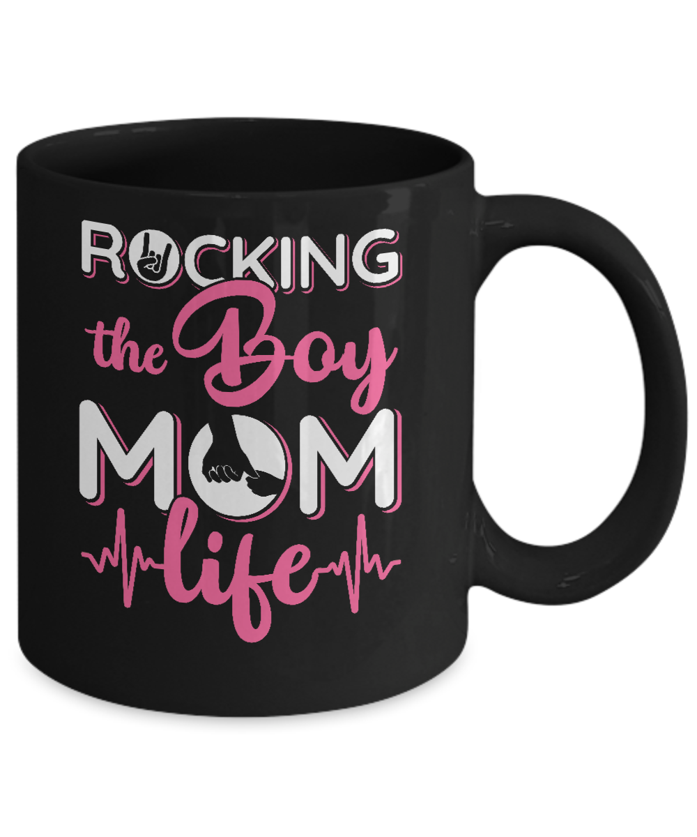 Rocking The Boy Mom Life Mug 