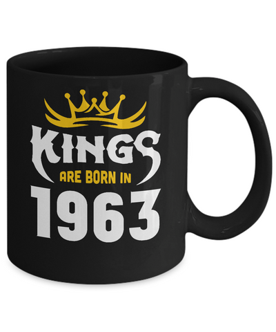 Kings Are Born In 1963 Birthday Gift Coffee Mug | Teecentury.com