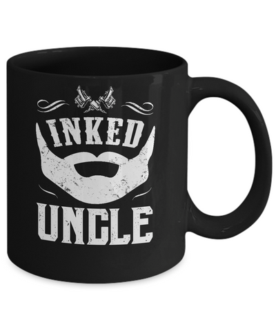 Inked Uncle Bearded Man Tattooed Tattoos Mug Coffee Mug | Teecentury.com
