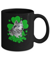 Siberian Husky St. Patrick's Day Clovers Mug Coffee Mug | Teecentury.com