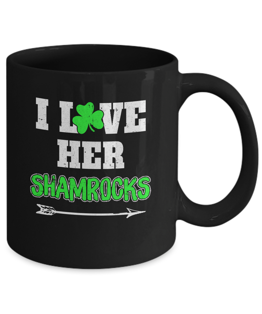 I Love Her Shamrocks Funny Couple St Patricks Day Mug Coffee Mug | Teecentury.com
