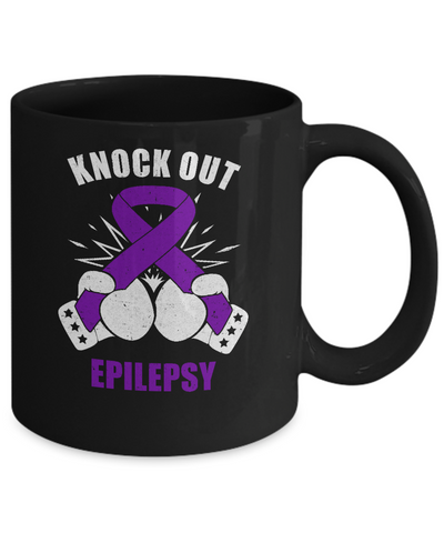 Boxing knock out Epilepsy Awareness Support Mug Coffee Mug | Teecentury.com