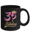 35 And Fabulous 1987 35th Birthday Gift Mug Coffee Mug | Teecentury.com