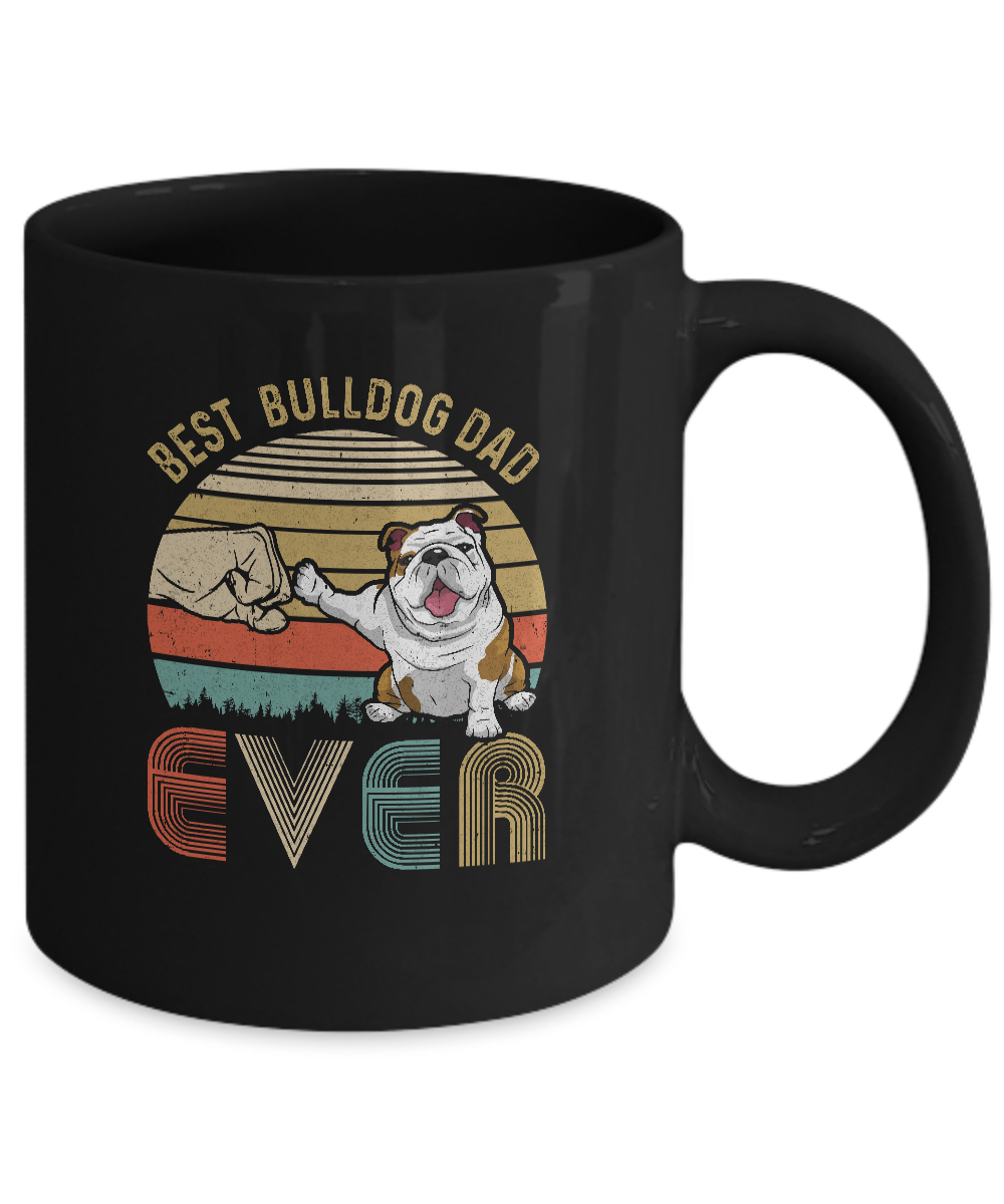 Vintage Best Bulldog Mom Ever Bump Fit Funny Mom Gifts Mug Coffee Mug | Teecentury.com
