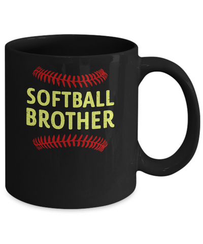 Softball Brother Mug Coffee Mug | Teecentury.com