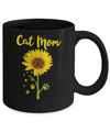 Funny Sunflower Cat Mom Paw Lover Mothers Day Mug Coffee Mug | Teecentury.com