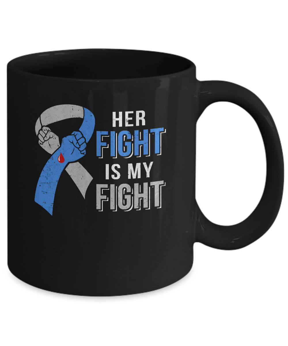 Her Fight Is My Fight Diabetes Awareness Mug Coffee Mug | Teecentury.com