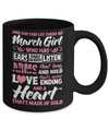 And God Said Let There Be March Girl Ears Arms Love Heart Mug Coffee Mug | Teecentury.com