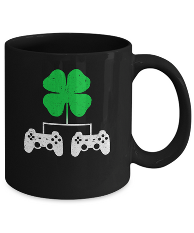 Video Game Clover Controller Gamer St Patrick's Day Mug Coffee Mug | Teecentury.com