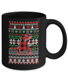 Bearded Dragon Red Plaid Ugly Christmas Sweater Funny Gifts Mug Coffee Mug | Teecentury.com