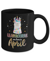 Llama Unicorn Llamacorns Born In April Birthday Gift Mug Coffee Mug | Teecentury.com