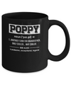 Poppy Gifts Grandpa Definition Fathers Day Mug Coffee Mug | Teecentury.com