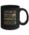 Legend Since March 2003 Vintage 19th Birthday Gifts Mug Coffee Mug | Teecentury.com