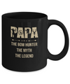 Papa The Bow Hunter The Myth The Legend Funny Hunting Mug Coffee Mug | Teecentury.com