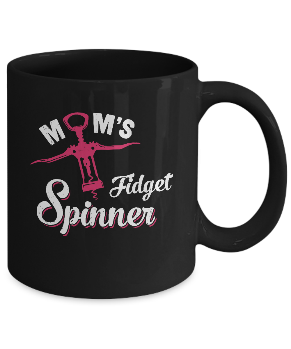 Mom's Fidget Spinner Wine Corkscrew Coffee Mugs