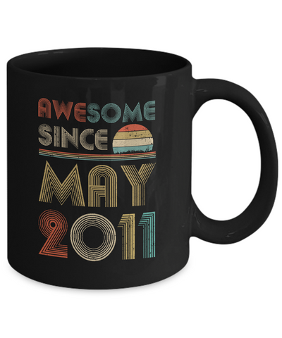 Awesome Since May 2011 Vintage 11th Birthday Gifts Mug Coffee Mug | Teecentury.com