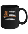 Orange Ribbon Multiple Sclerosis Awareness US Flag Mug Coffee Mug | Teecentury.com