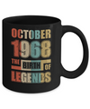 Vintage Retro October 1968 Birth Of Legends 54th Birthday Mug Coffee Mug | Teecentury.com