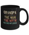 Vintage Grandpa The Man The Myth The Bad Influence Mug Coffee Mug | Teecentury.com