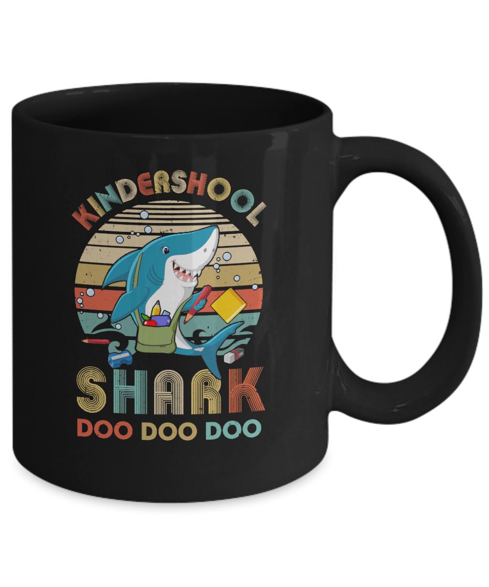Kindergarten Shark Doo Doo Doo Funny Back To School Mug Coffee Mug | Teecentury.com