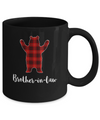 Red Brother-In-Law Bear Buffalo Plaid Family Christmas Pajamas Mug Coffee Mug | Teecentury.com