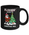 Flossin' Around The Christmas Tree Flossing Santa Mug Coffee Mug | Teecentury.com