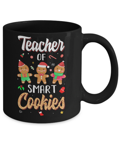 Cute Teacher Of Smart Cookies Merry Xmas Christmas Mug Coffee Mug | Teecentury.com