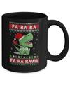 Fa La La Fa Ra Rawr T-Rex Dinosaur Ugly Christmas Sweater Mug Coffee Mug | Teecentury.com