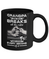 Grandpa One Who Breaks All The Rules And Loves Every Second Of It Mug Coffee Mug | Teecentury.com