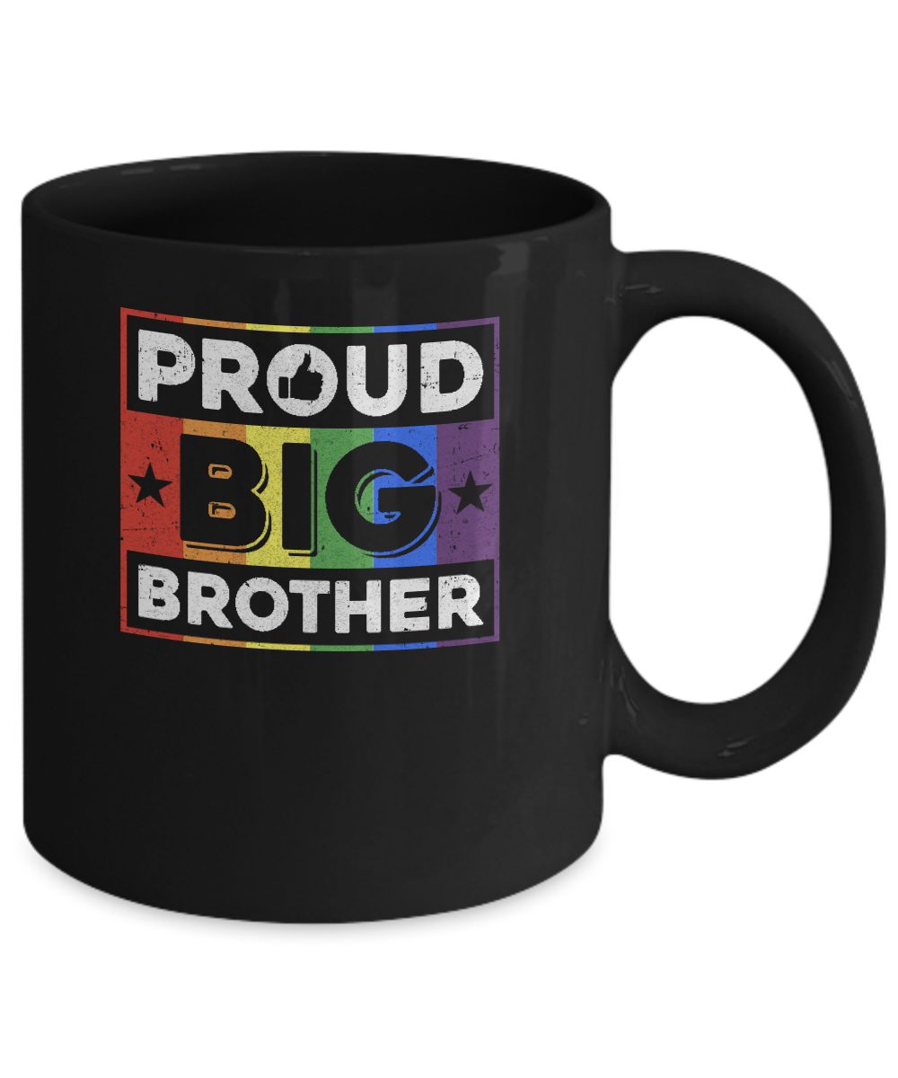 Proud Big Brother Gay Lesbian Pride Month LGBT Mug Coffee Mug | Teecentury.com
