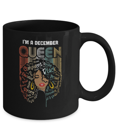 December Birthday For Women Gifts I'm A December Queen Girl Mug Coffee Mug | Teecentury.com