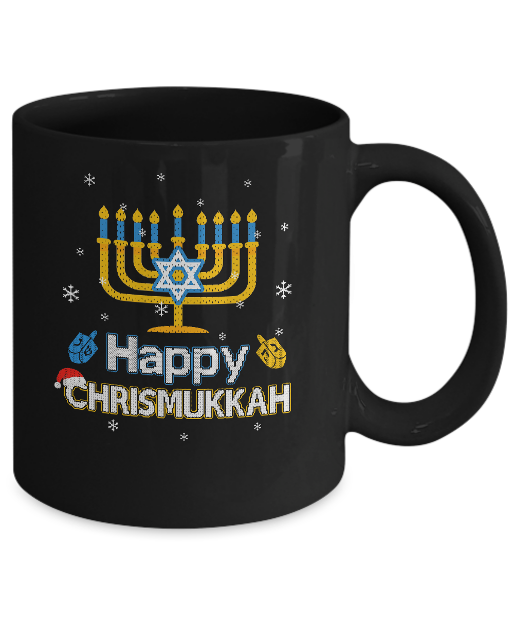 Happy Chrismukkah Ugly Hanukkah Christmas Sweater Mug Coffee Mug | Teecentury.com