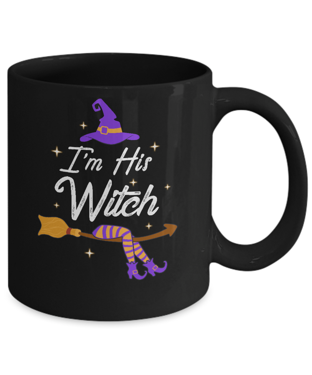 I'm His Witch Matching Boyfriends Husband Halloween Mug Coffee Mug | Teecentury.com