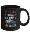 Kids First Day Of School 2022 5th Grade Police Attention Please Mug Coffee Mug | Teecentury.com