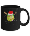 Santa Hat Softball Reindeer Christmas Gifts Mug Coffee Mug | Teecentury.com