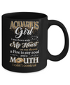 I'm An Aquarius Girl Lipstick January February Funny Zodiac Birthday Mug Coffee Mug | Teecentury.com